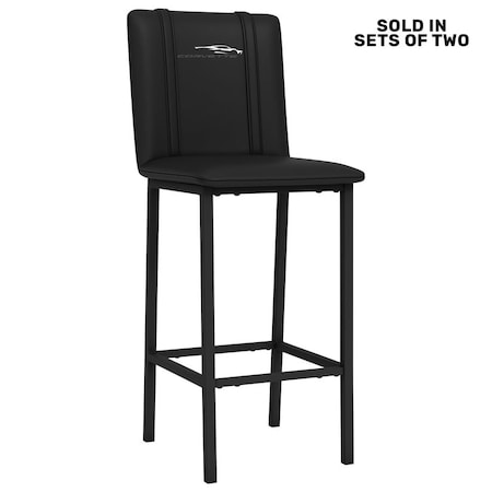 Dreamseat Bar Stool 500 with Corvette Coupe Logo, 2PK XZ500BSDBLK-PSGMC61095A
